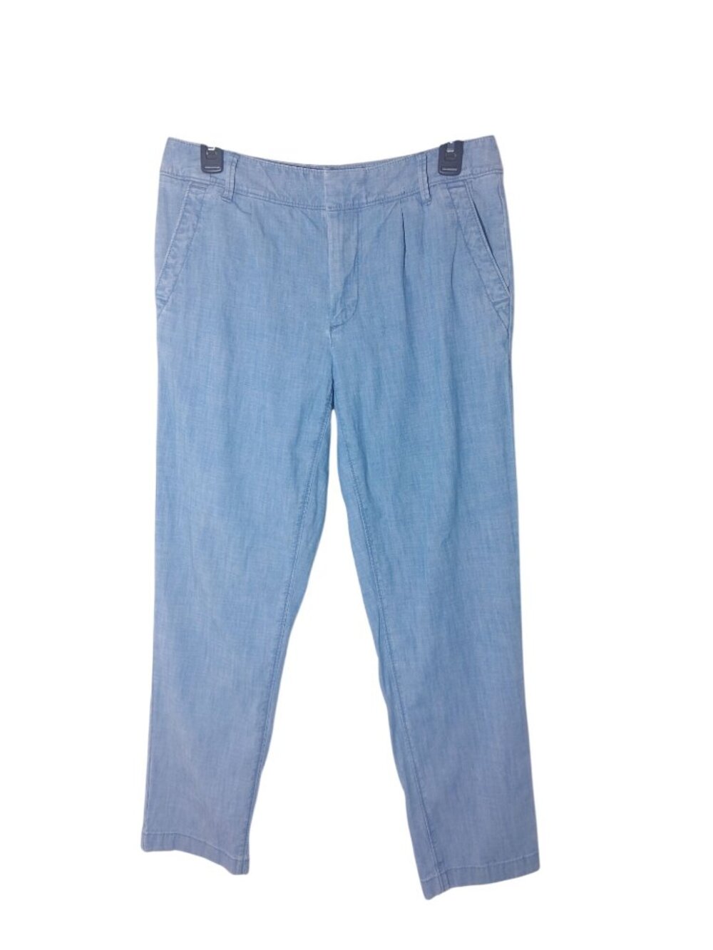 Tommy Hilfiger Blue Cotton Blend Womens Straight-Leg Pants Size 6